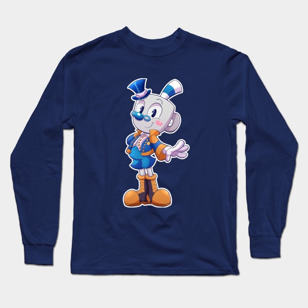 Steampunk Mugman | Cuphead | Livdaneix Long Sleeve T-Shirt by Livvy